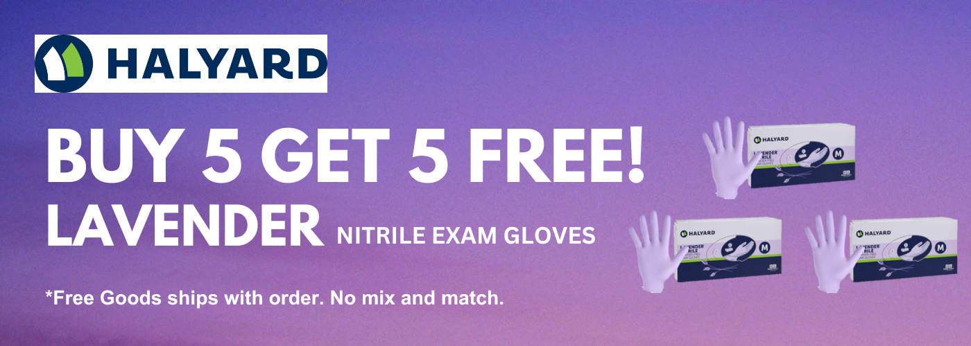 Halyard Lavender Powder-Free Nitrile Exam Gloves ? Q1 2025 Promotion