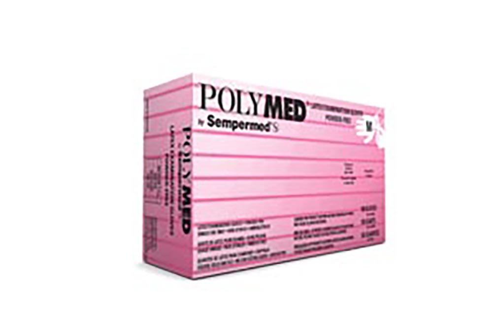 VNT Pm103 Ventyv Polymed Latex Powder-Free Textured Exam Gloves Medium ...