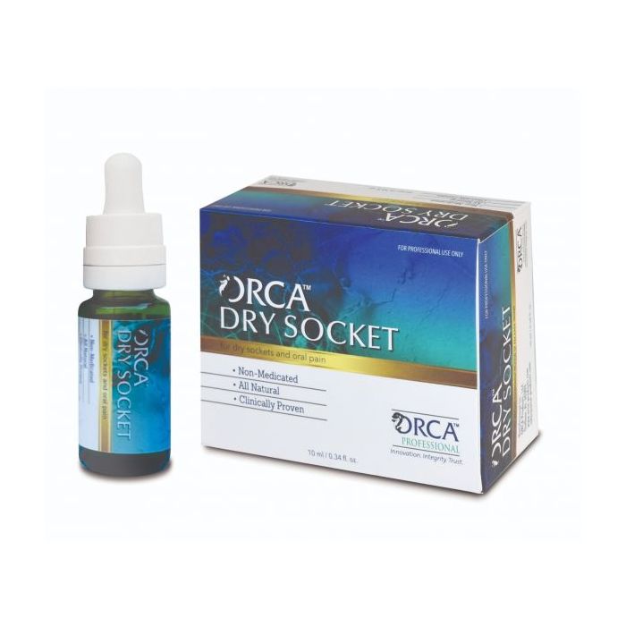 ORCA Professional Dry Socket Solution All Natural Liquid, 10ml Reusable btl, 1btl/bx